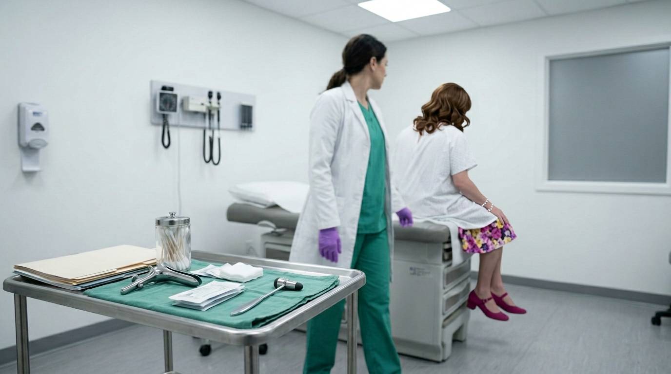 Sissy medical clinic — klinik bdsm sissy examination room for sissy medical exam preparation